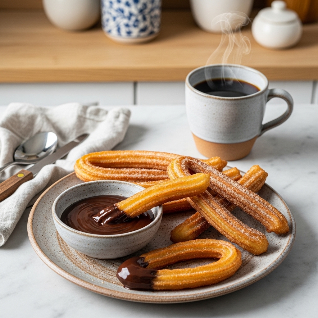 Spanish Brunch Dream: Churros con Chocolate y Café de Olla